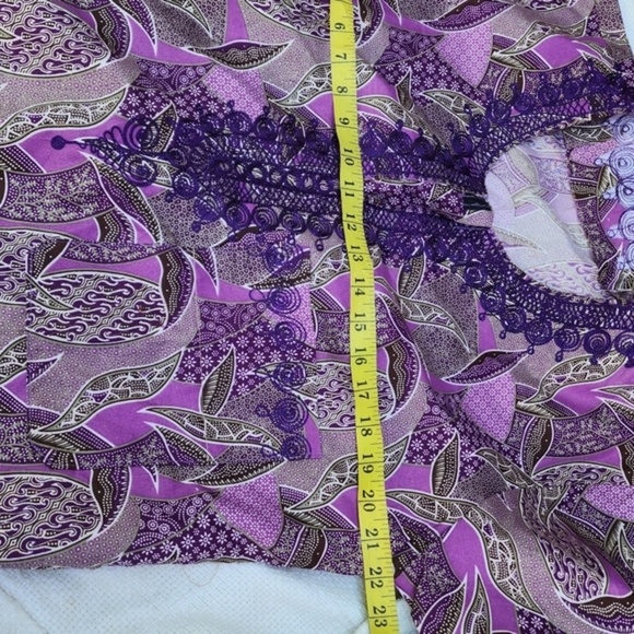 African‎ waxed cotton print top XL. 1X - Picture 6 of 9
